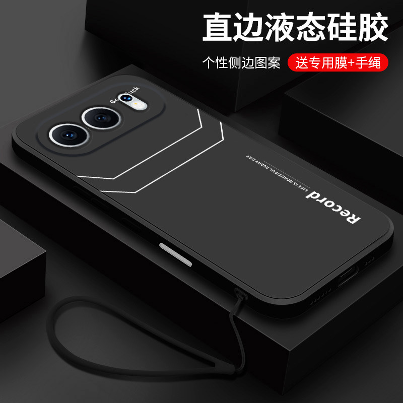 适用荣耀500pro手机壳新款华为honor500液态硅胶软壳MEP-AN00镜头全包防摔保护套MEY男女生简约高级字母线条