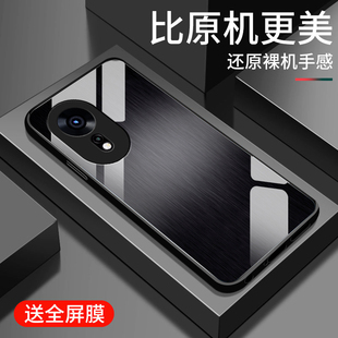 适用华为hinova12se手机壳新款智选Hinova12se钢化玻璃镜面保护套中邮SUP-BD00镜头全包防摔硬壳男生金属质感