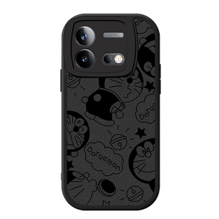 适用iqooneo8手机壳新款8pro小羊皮硅胶软壳vivo男生iqooneo7竞速版7se镜头全包防摔iq00neo6se保护套机器猫