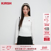 女春秋甜美显瘦上衣 蝴蝶结系带针织打底衫 代斯同款 樱桃KIRSH