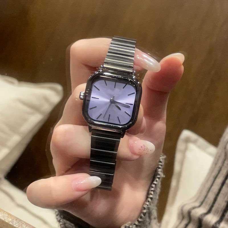 新款黑茶紫女士高颜值腕表