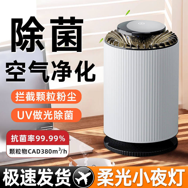 德国空气净化器家用桌面除甲醛小型室内吸二手烟负离子除臭净化机