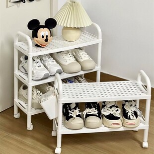 鞋架宿舍简易门口多层小型鞋柜桌下鞋子收纳架家用门后夹缝鞋架子