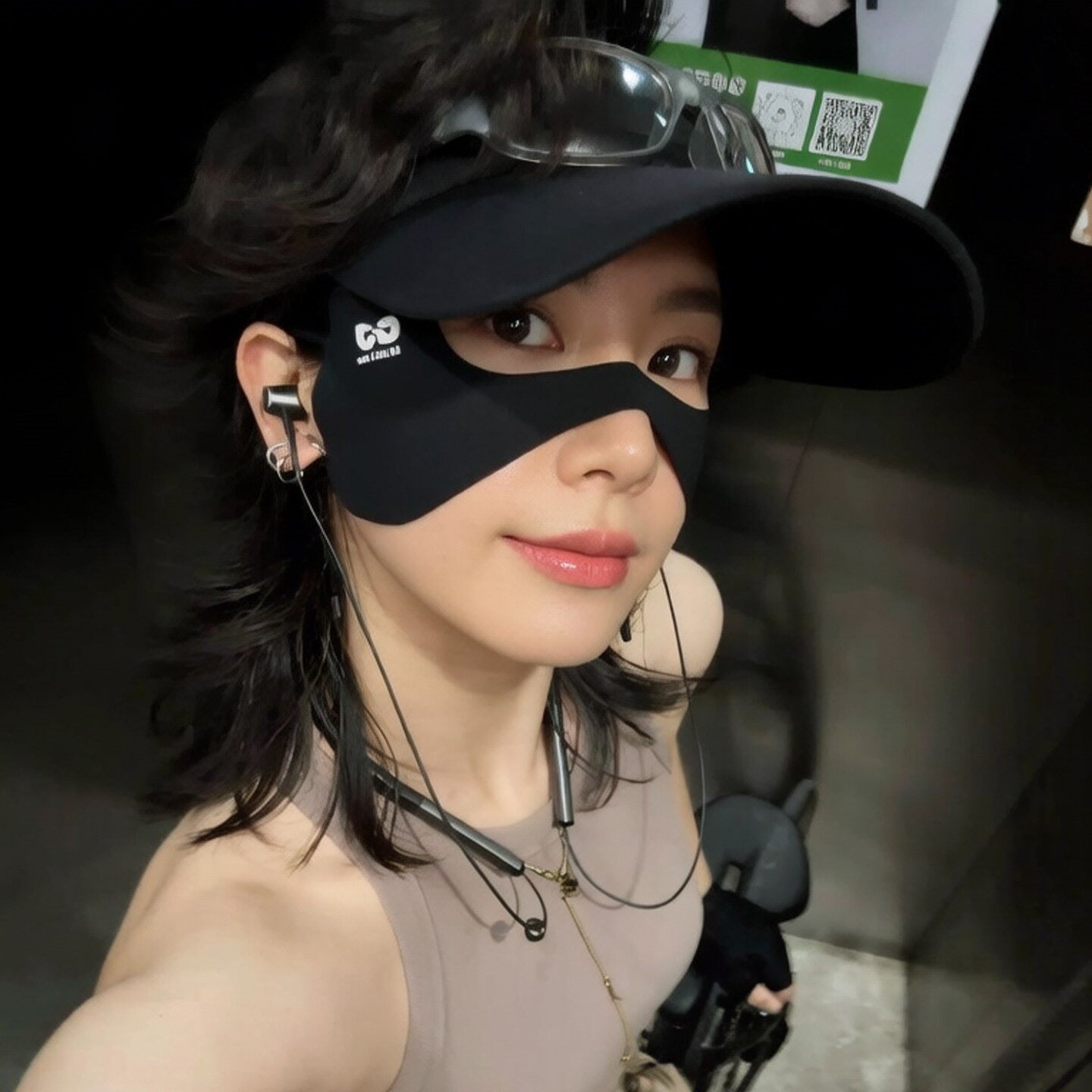 户外骑行防晒蝴蝶面罩高尔夫遮阳防紫外线护颧骨眼角冰丝凉感脸罩