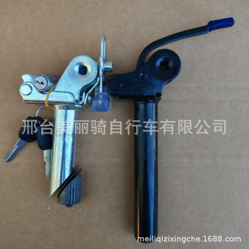 电动车翻转坐管折叠电动车锂电自行车反转座管代驾车带锁杆子配件