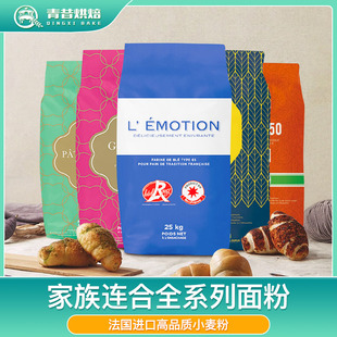 法国进口家族连合红标T65小麦粉T55可颂法棍面包高筋粉T45中筋粉