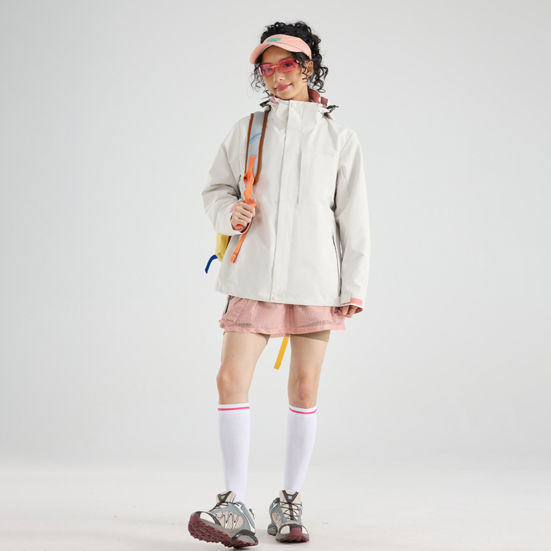 25秋冬新款男女户外登山可拆卸两件套情侣冲锋衣防水定制外套