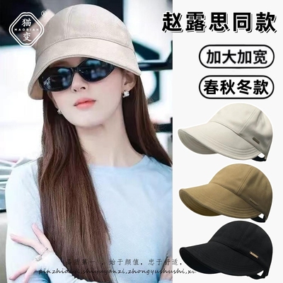 赵露思同款帽子女秋冬新款渔夫帽