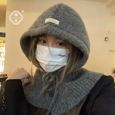 巴拉克拉法帽子围巾一体男女冬季