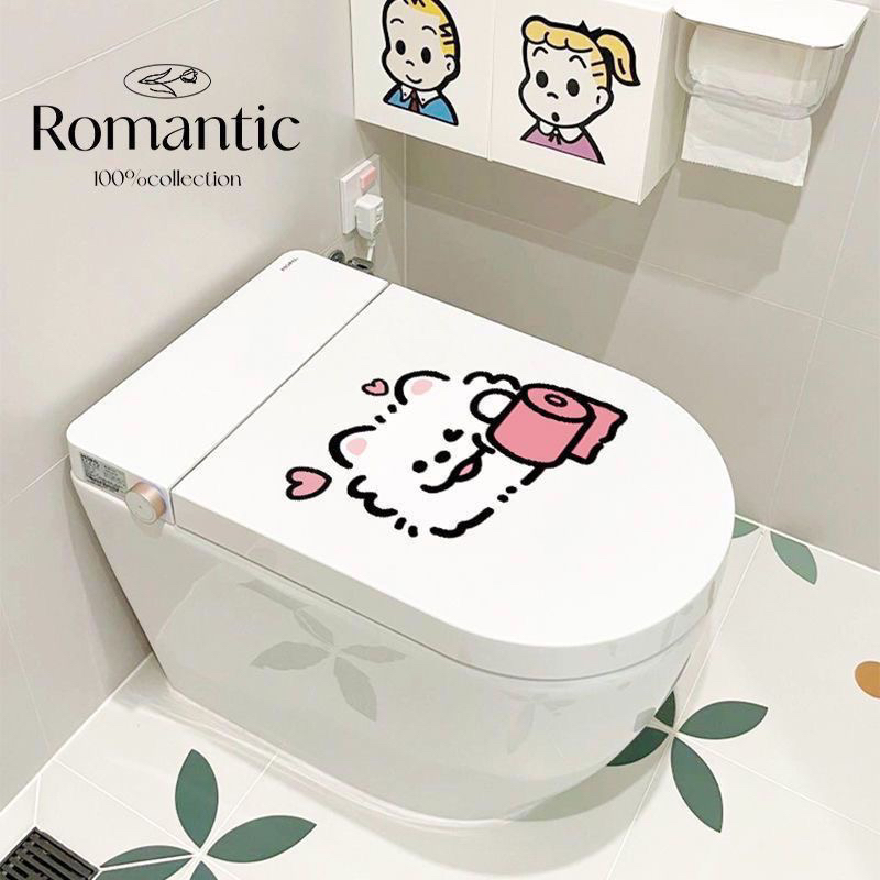 梦幻萨摩可爱马桶贴2024新款卫生间防水贴纸墙贴自粘家用遮丑贴画