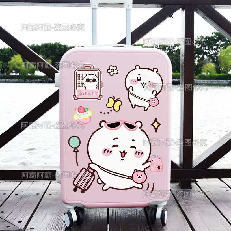 Chiikawa出行行李箱贴纸大号防水旅行箱拉杆箱装饰贴画防水贴纸