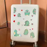 Мультяшный милый динозавр, чемодан, ноутбук, наклейка, мобильный телефон, водонепроницаемые наклейки