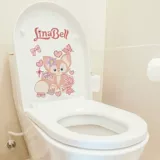 Милый туалет, водонепроницаемая наклейка, креативные мультяшные наклейки, не оставляет следов