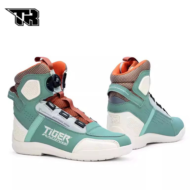 TR虎牌夏季摩托车骑行鞋透气舒适防摔休闲骑行防护机车靴赛车鞋子