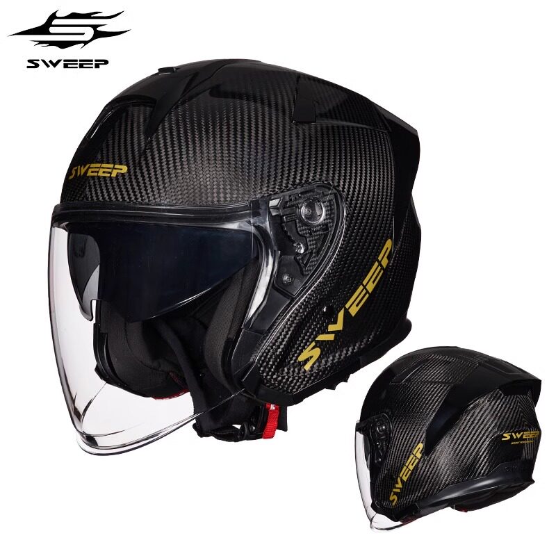 SWEEP半盔成人夏季碳纤维