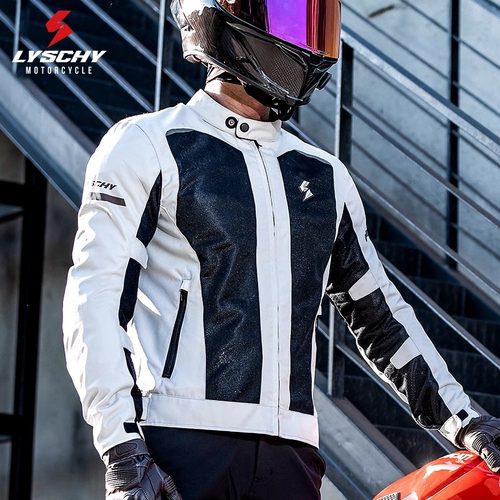 雷翅透气网眼男女夏季机车服