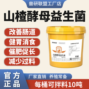 山楂酵母粉兽用健胃消食促消化猪牛羊鸡鸭鹅用益生菌大山楂开胃