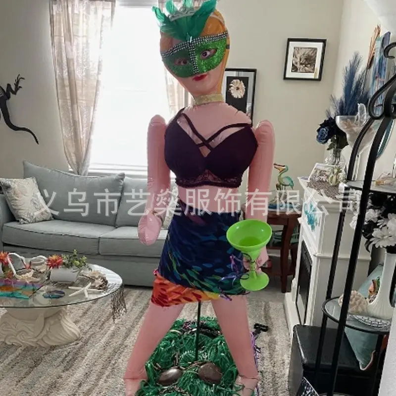 加厚pv男人女人 充气人体娃娃模特美女全身成人玩具道具