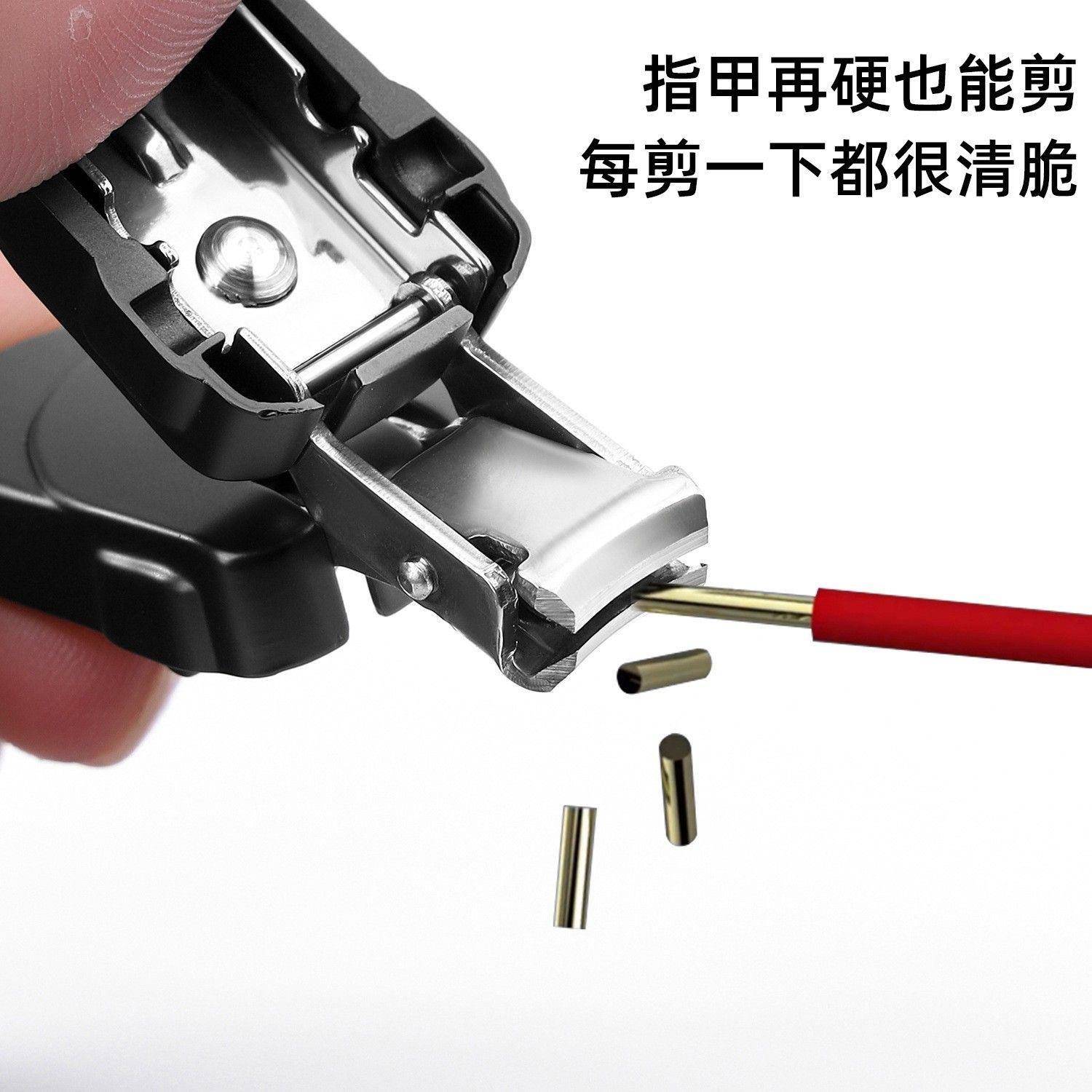 指甲刀便携带折叠指甲剪不锈钢钥匙扣迷你挂件指甲钳斜口指甲刀