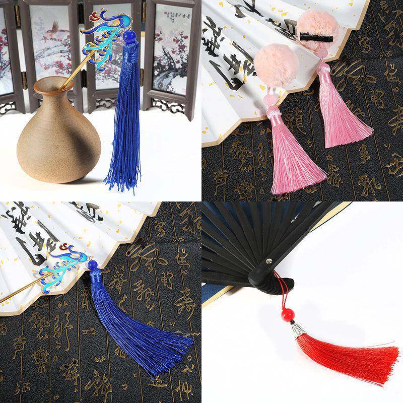 中国结流苏穗子车挂件步摇手工制作古风发簪饰品配件材料