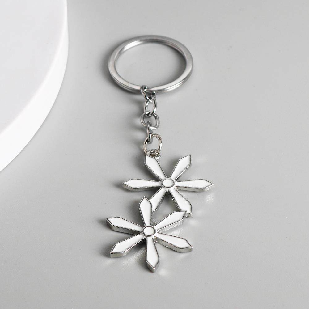 动漫周边BLEACH 死神 井上织姬盾舜六花项链白色小花百搭合金饰品