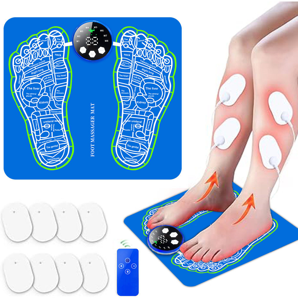 跨境智能EMS足底按摩垫脉冲理疗脚垫微电流脚底按摩器穴位足疗机