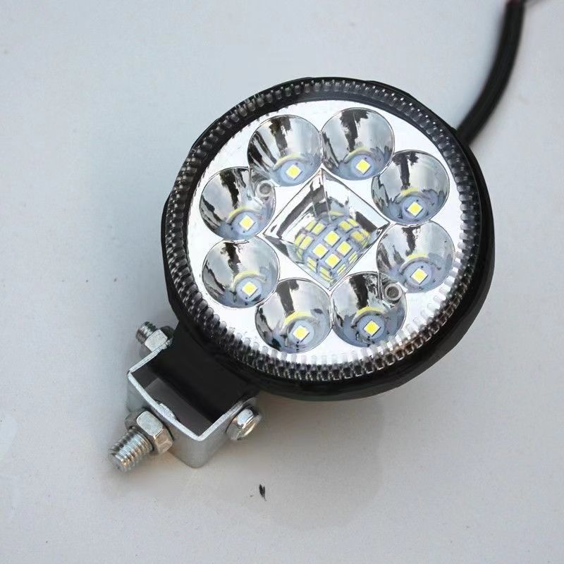 12v24v货车倒车灯强光散光防水腰灯强磁倒车灯led超亮3寸圆小射灯