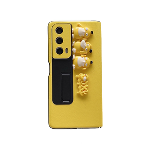 适用荣耀MagicV2至臻版新款VS3手机壳华为VS2保护套VS中轴磁吸V3折叠屏钢化膜壳膜一体素皮支架外壳全包防摔