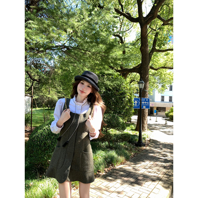 八盖pinkypiggy流苏白衬衫套装