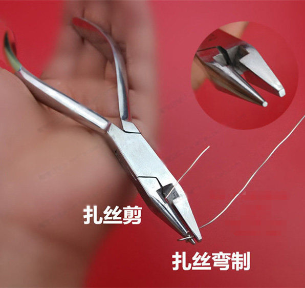 小动物骨科器械扎丝弯制器绕丝钳剪丝器钢丝剪多功能钢丝捆绑钳子