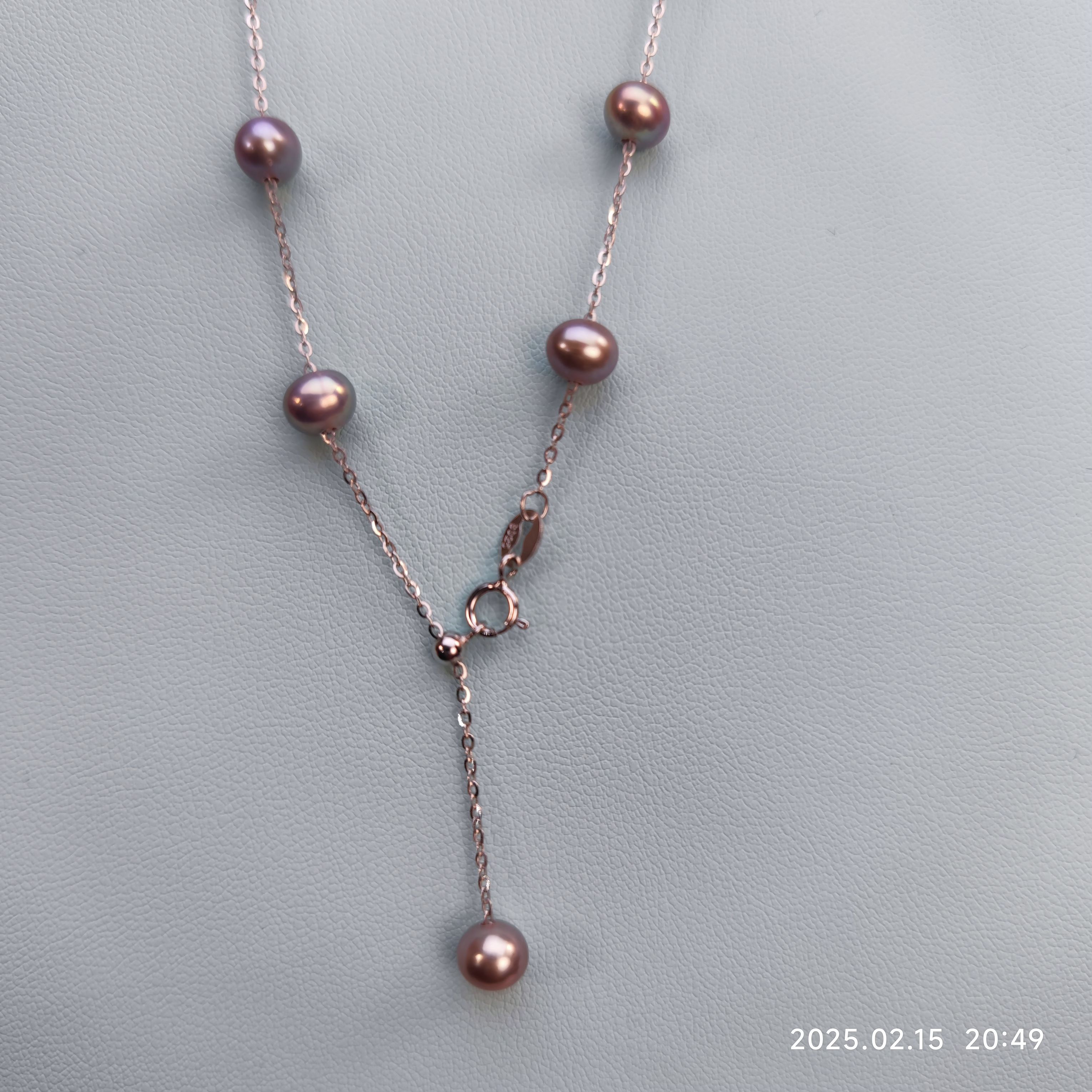 牛油果淡然满天星6-7mm女生高级感锁骨链小众百搭夏颈链饰品