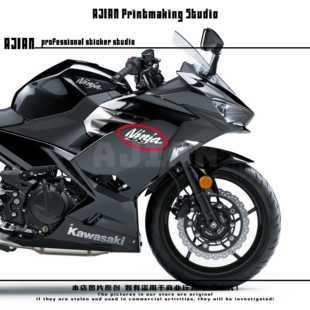川崎忍者Ninja400贴纸  侧板小标拉花防水防晒摩托车贴纸改装版画