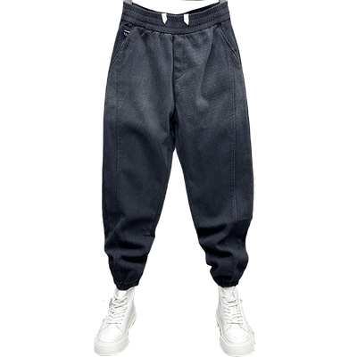 秋冬新款加绒加厚休闲牛仔裤男士