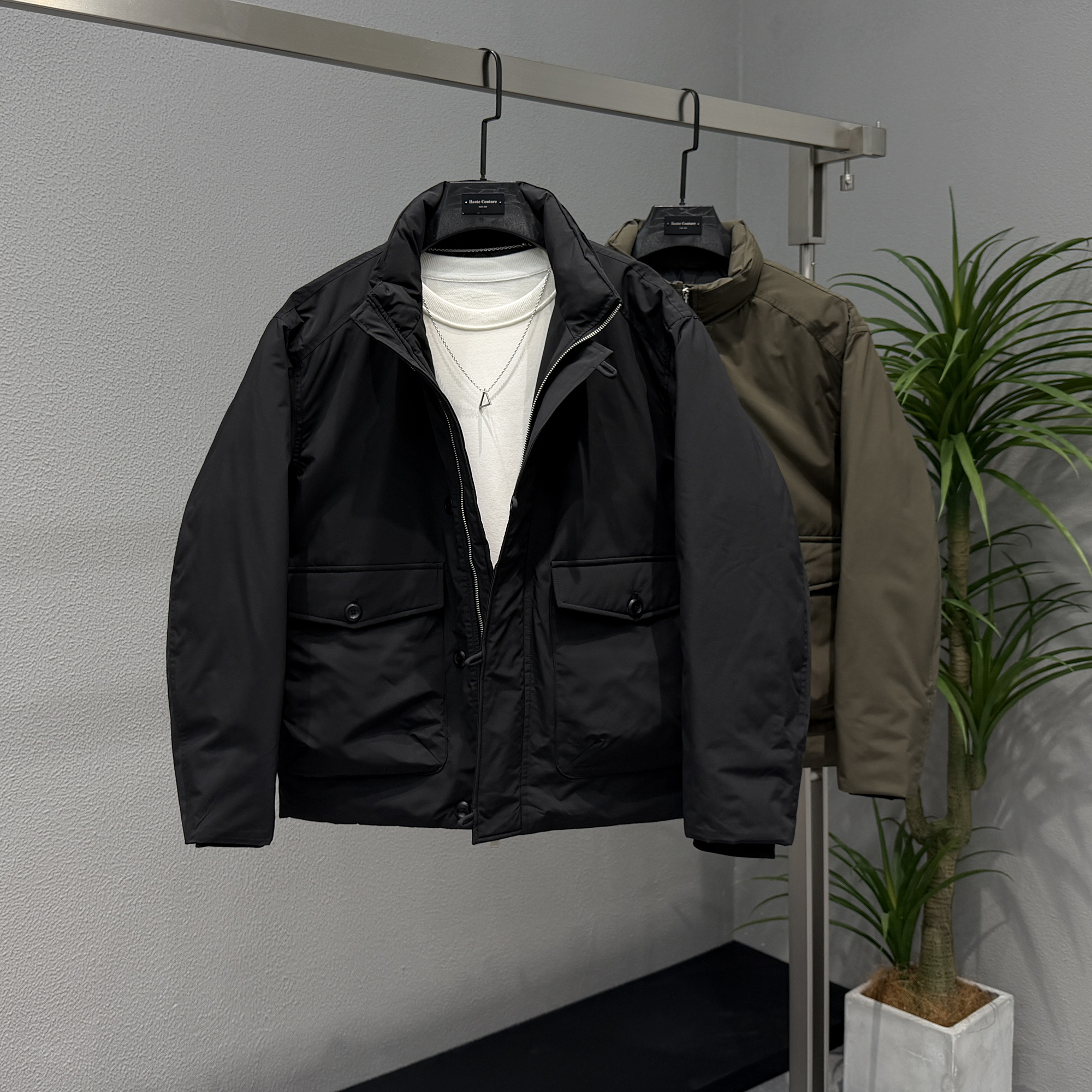 潮牌90白鸭绒立领加厚羽绒服