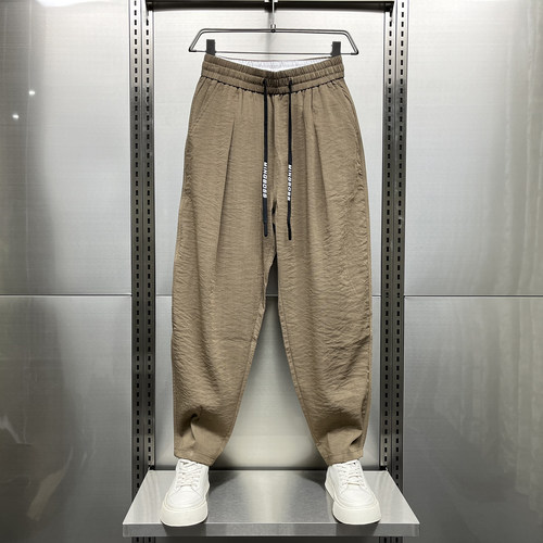 2026夏季新款棉麻超薄垂感休闲裤