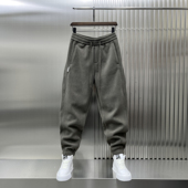 男士 2024冬季 宽松哈伦束脚裤 加绒加厚休闲裤 潮牌青年痞帅运动卫裤