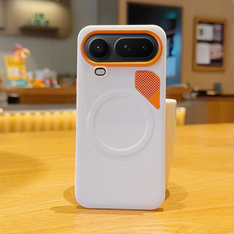 适用荣耀Magic8ProAir手机壳全包防摔金甲纯色皮纹Magic8ProAir保护套磁吸散热五金镜头圈简约潮款