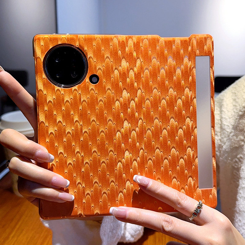 适用vivoXFold手机壳全包防摔创意孔雀纹vivoXFold+折叠屏翻盖皮套视窗超薄个性高档定制