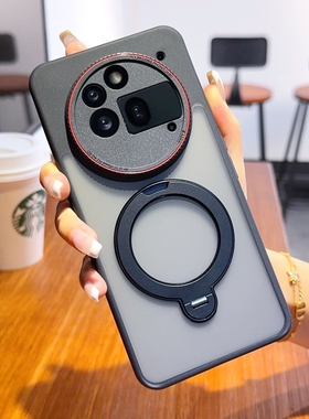 适用于NothingPhone3APro徕手机壳卡系列保护套Nothing Phone 3A Pro保护套简约奢华红圈镜头磁吸款