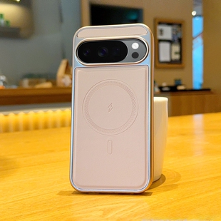 适用谷歌GooglePixel10手机壳磁吸闪电环谷歌10proXL保护套全包防摔谷歌10A网红电镀侧贴