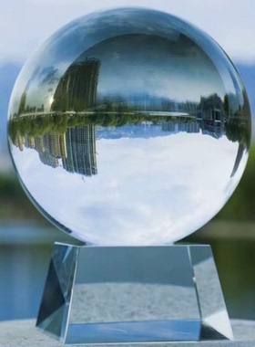 K9水晶球底座高透摆件桌面装饰品玄关好物推荐