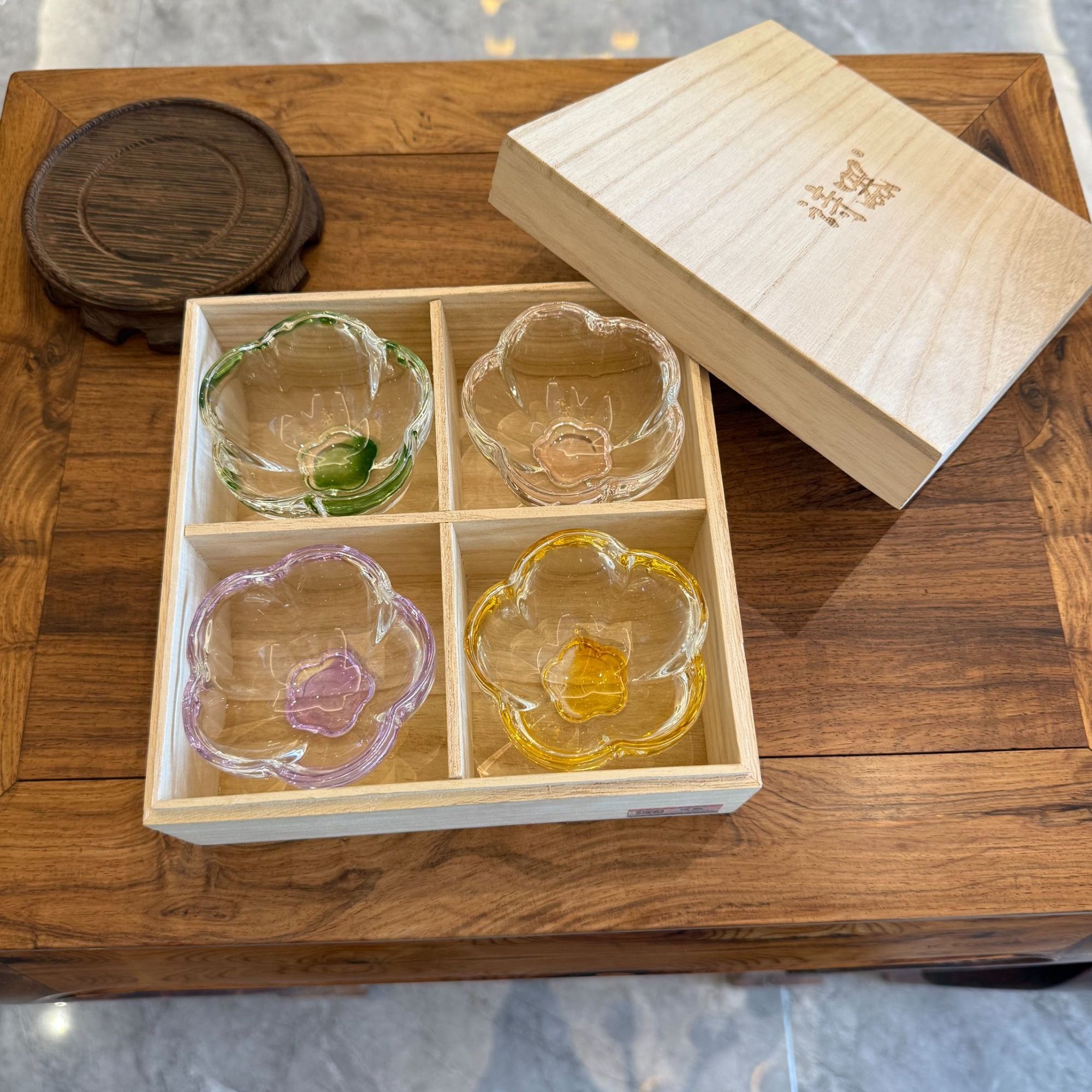 手工玻璃透明自用耐高温创意日式茶具锤纹