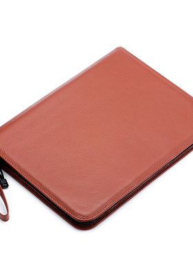 意斯华Asvine真皮钢笔收纳套 46支装拉链笔袋大容量手工文具笔套