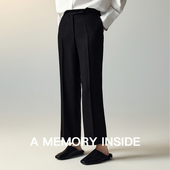 通勤直筒九分裤 裤 女小个子2023秋冬新款 Memory Inside羊毛西装