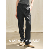 Memory 休闲裤 Inside可机洗羊毛 西装 女2025新款 中低腰窄版 裤