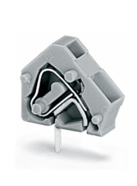 WAGO万可PCB接线端子2.5mm²1极可跨接灰色236-101