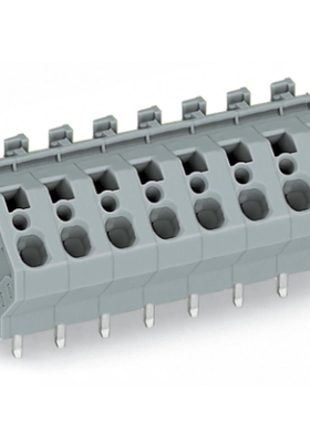 WAGO万可PCB接线端子4 mm²3极可跨接灰色745-153