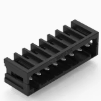 WAGO万可THR针型插座焊针间距3.5 mm8极黑色734-168