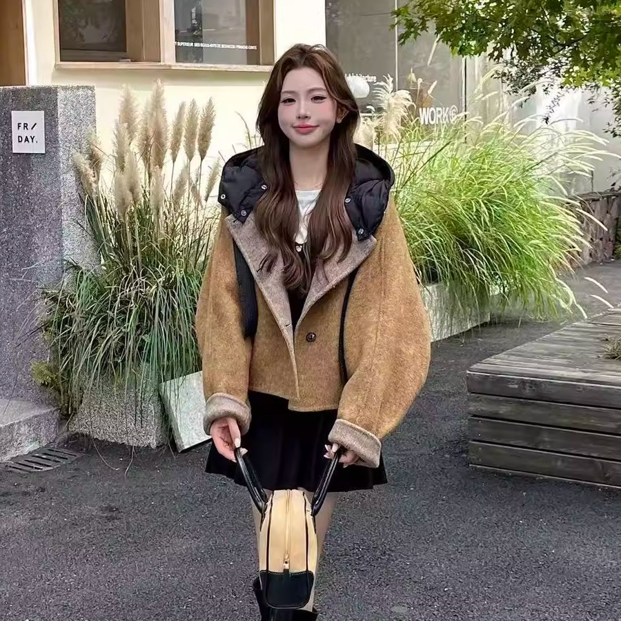 加厚设计感小众双面羊绒大衣