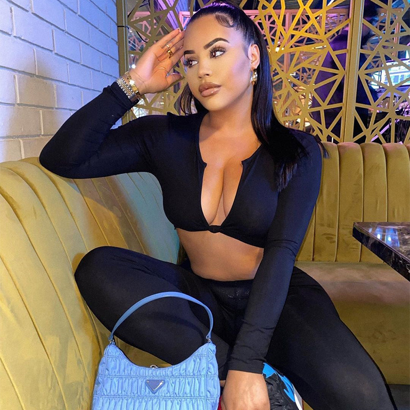 Set Autumn Spring Women Fashion Streetwear Outfits Tracksuit
